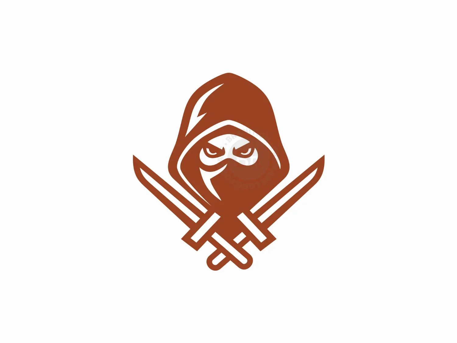 Ninja Assassin With Crossed Daggers