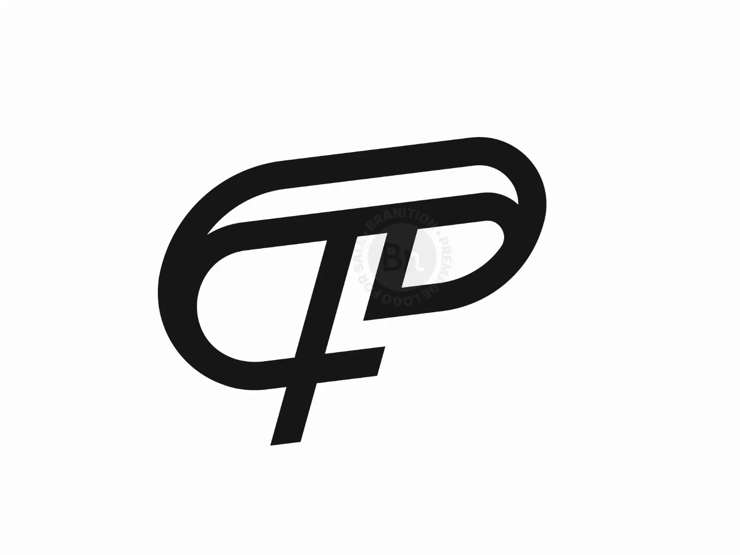 Letter CP Or PC Logo