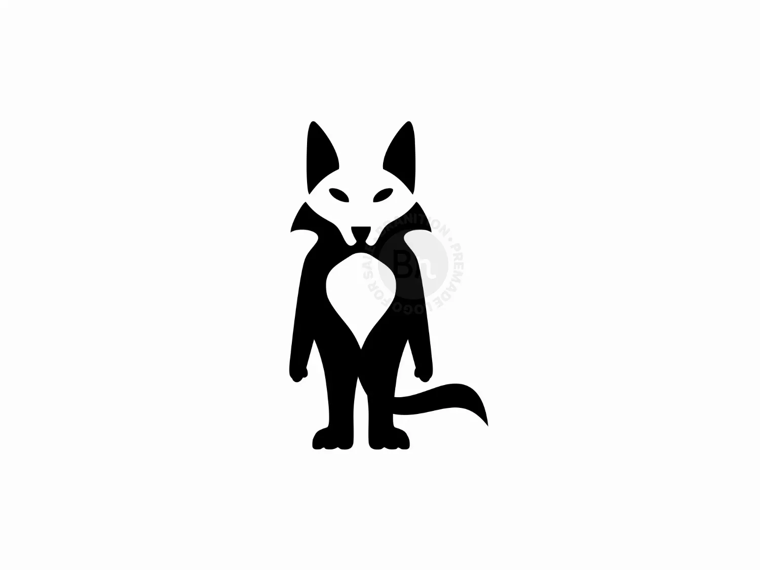 Standing Fox Character Logo