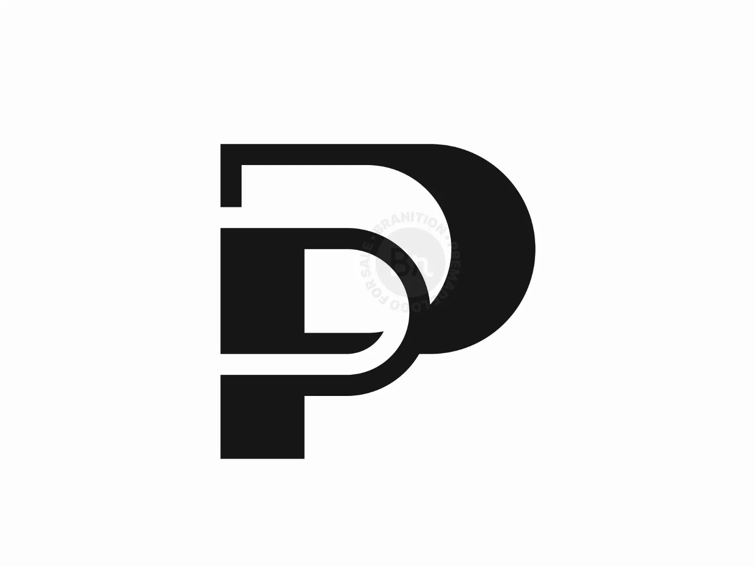 Letter DP Or PD Logo
