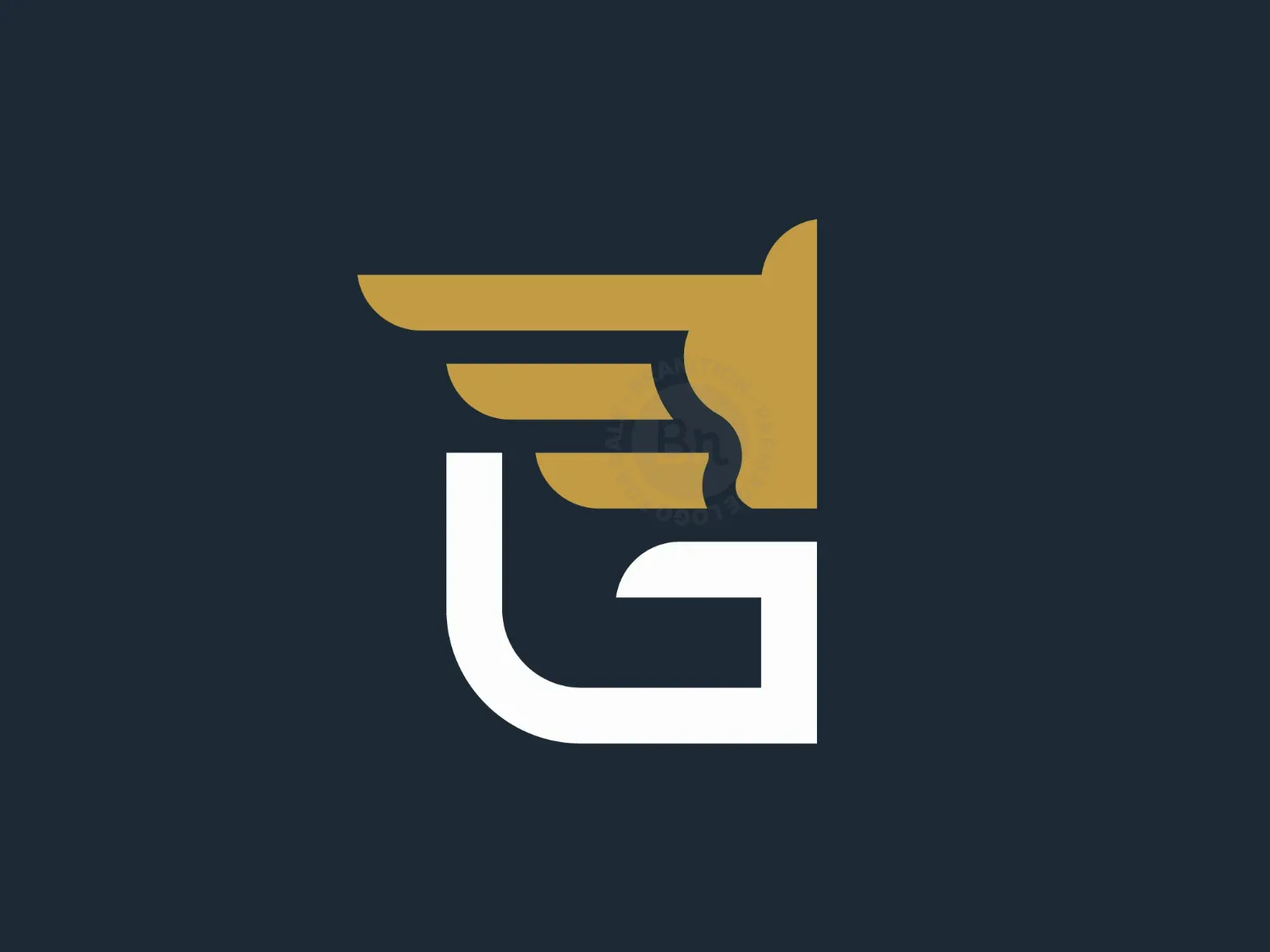 Letter G Pegasus Logo