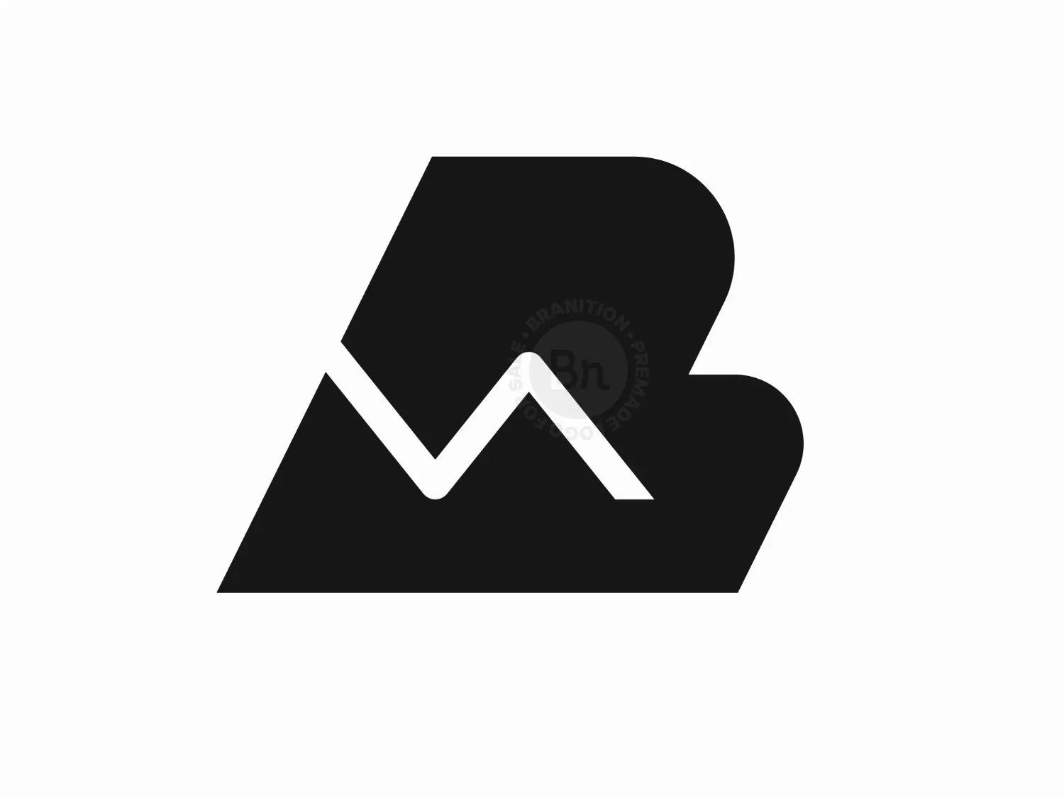 Letter MA Or BM Logo