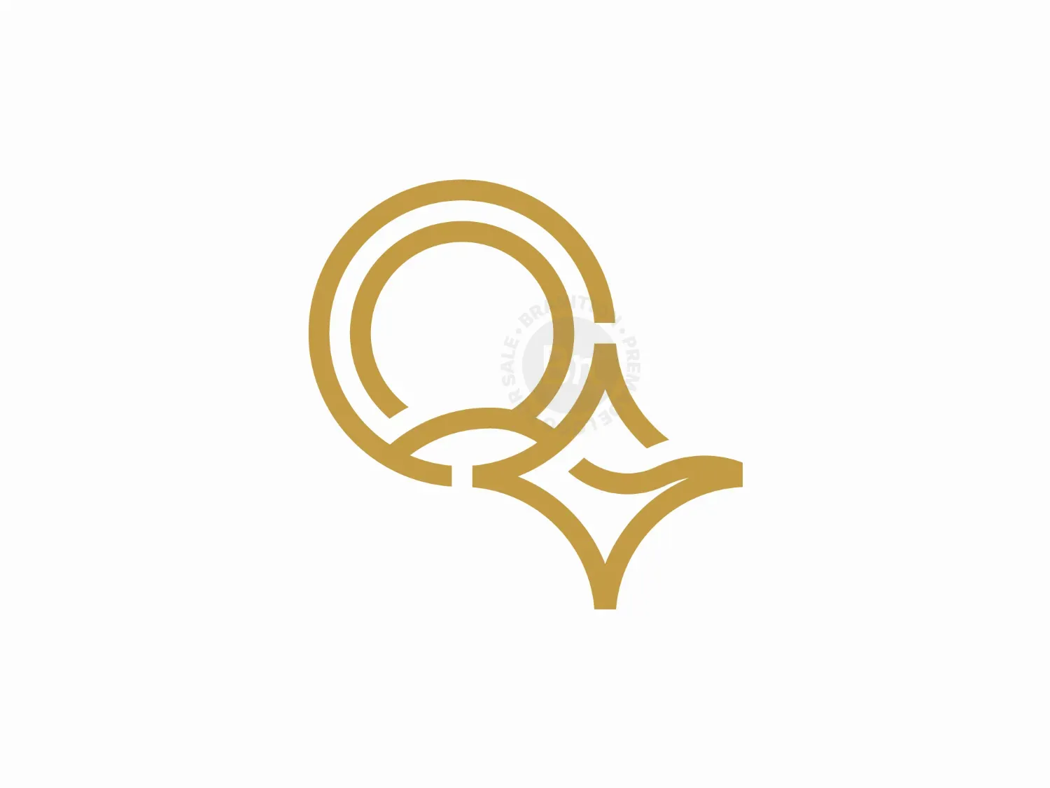 Letter Q North Star Logo