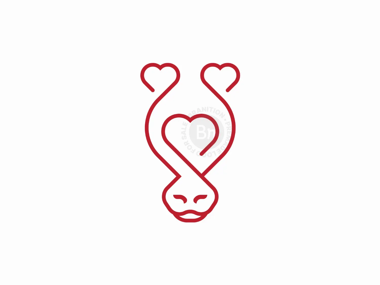 Elegant Horse Heart Logo
