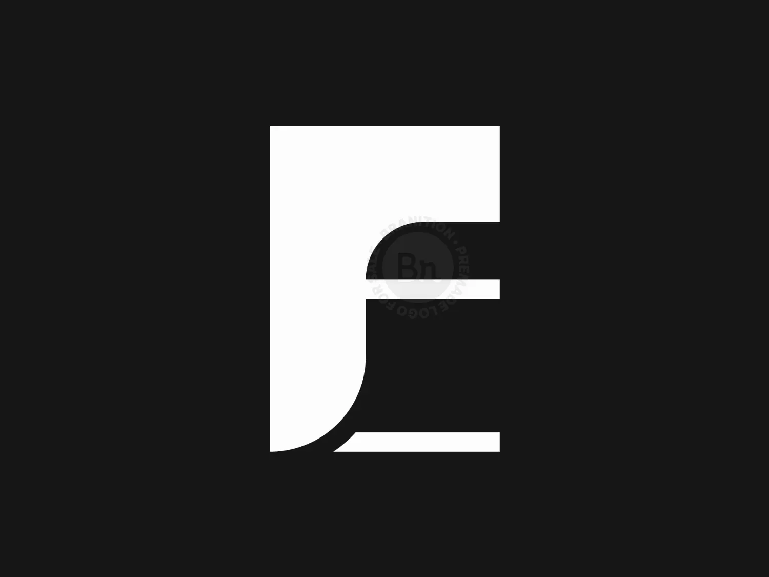 Letter FE Or EF Logo