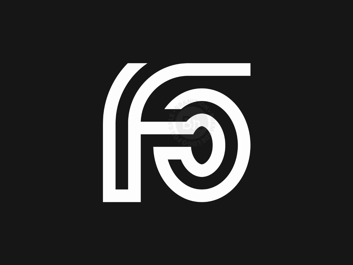 Letter FO Or OF Logo