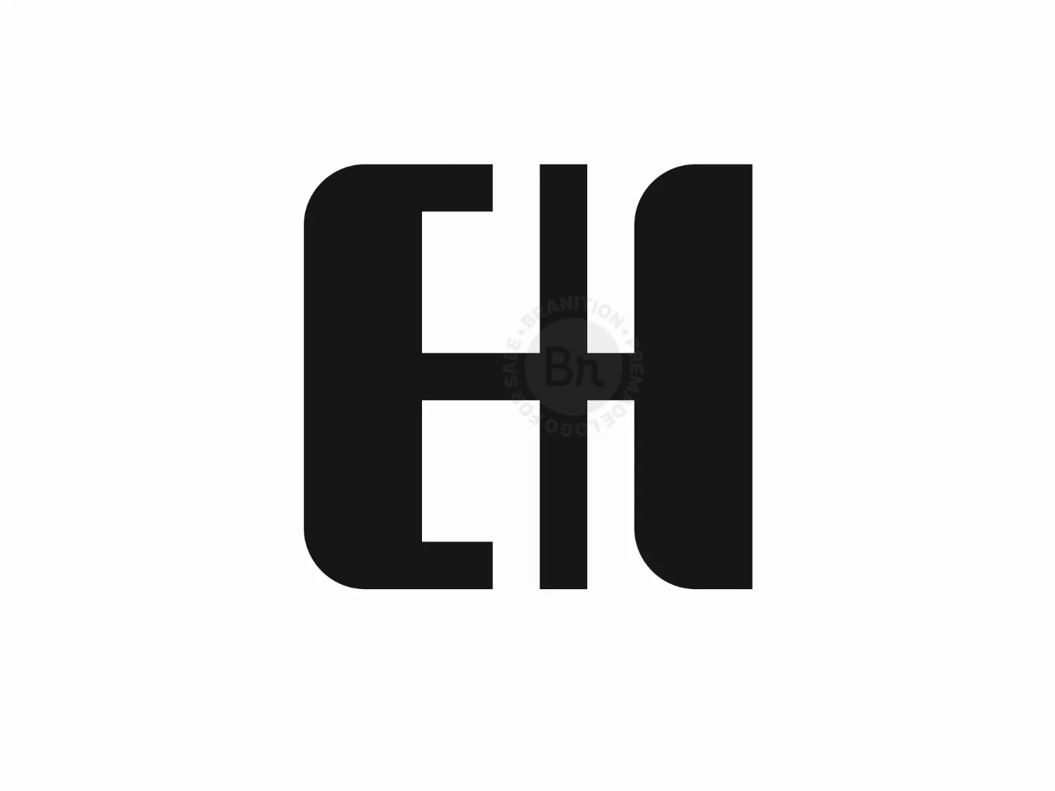 Letter EH Or HE Logo