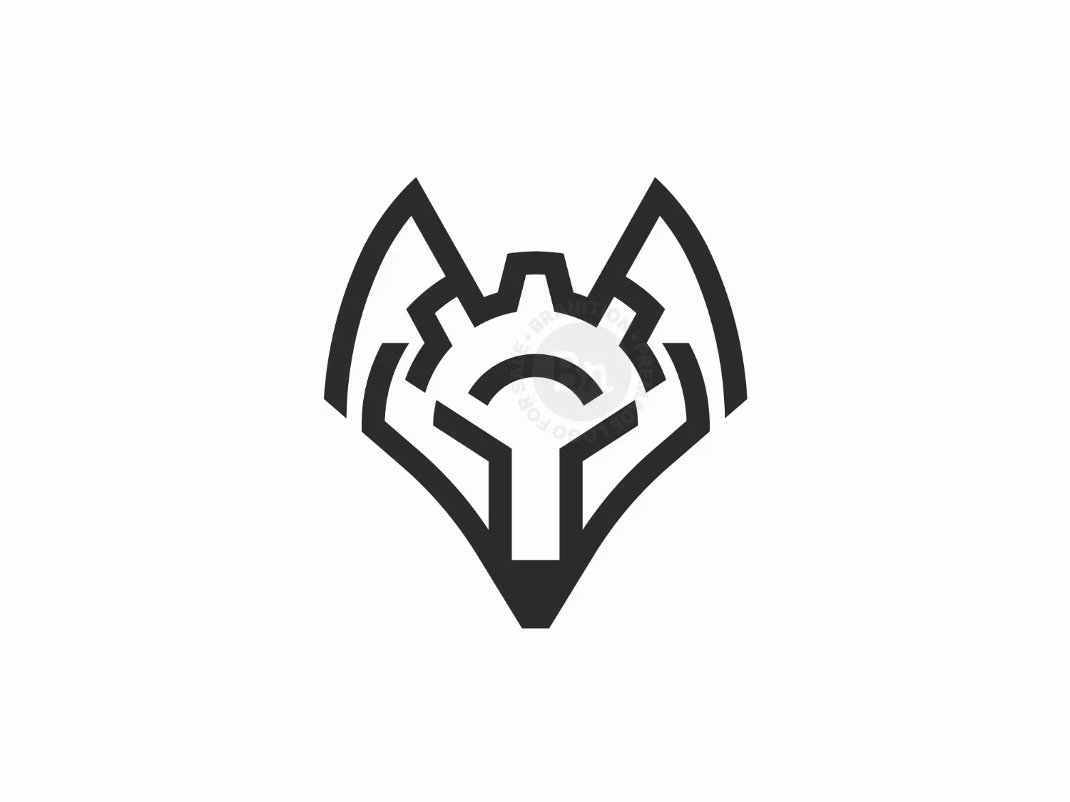 Fox Industrial Gear Chain Logo
