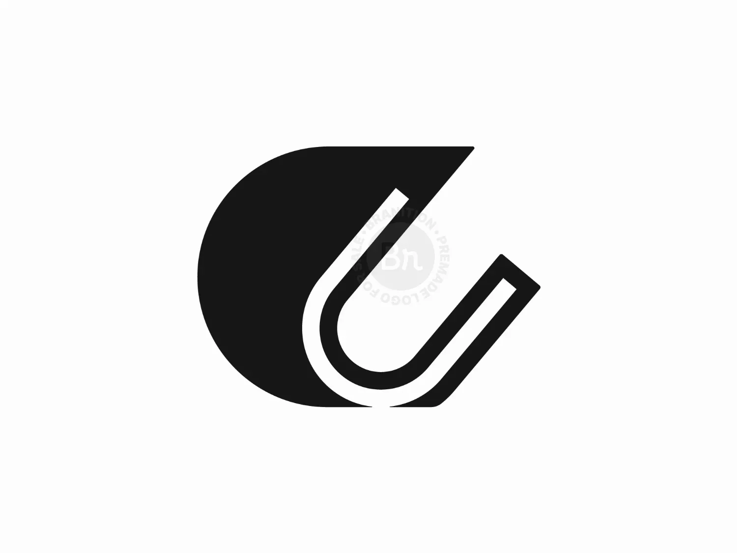 Simple Mordern Letter CU  Logo Suitable For Many Businesses