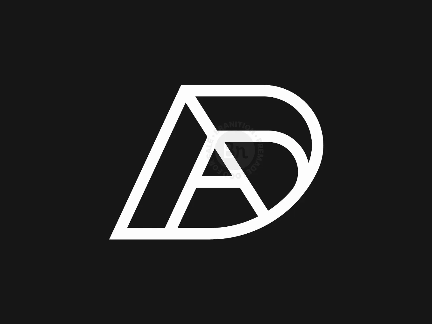 Letter DA Or AD Logo