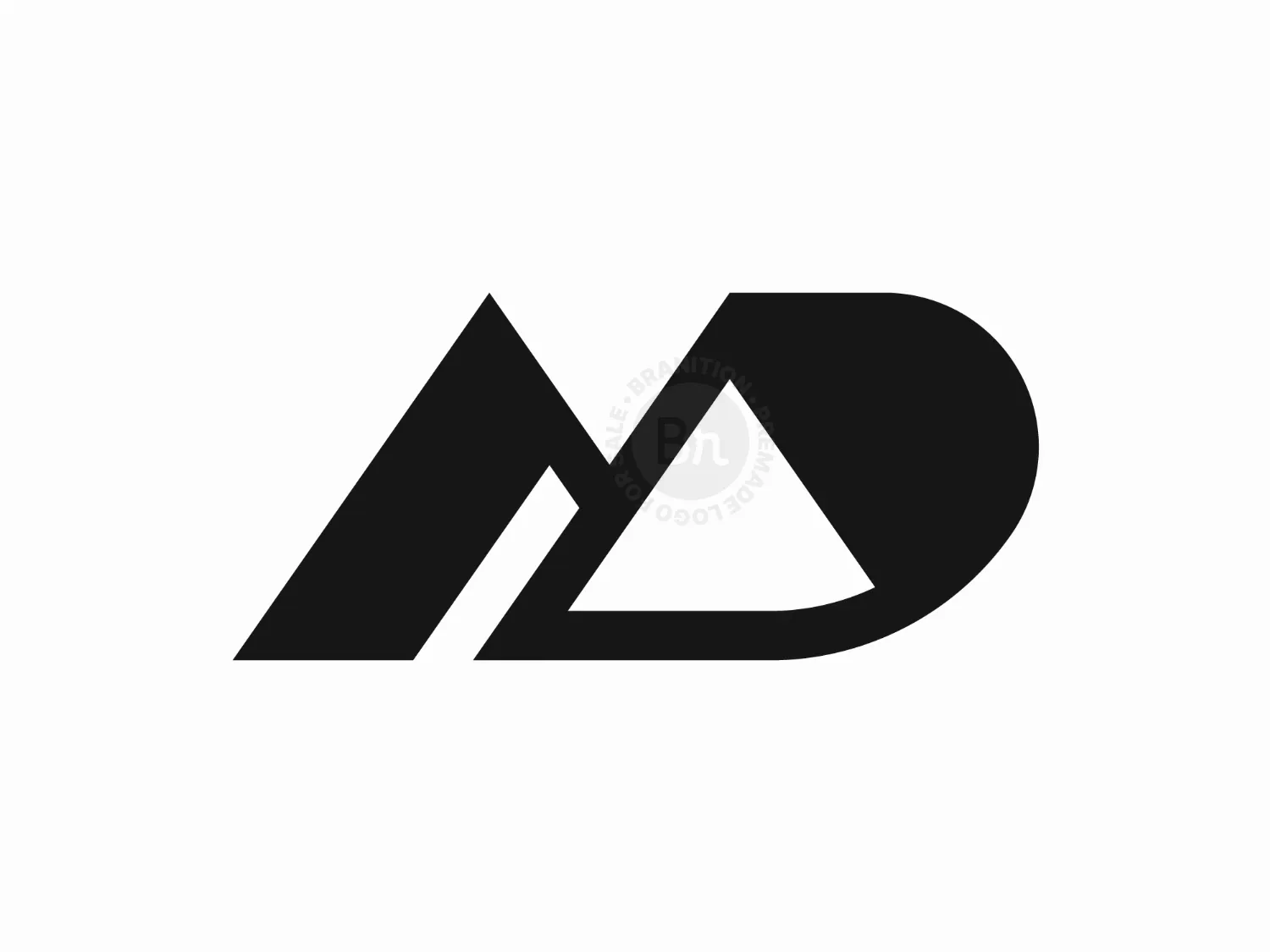 Letter MD Or DM Logo