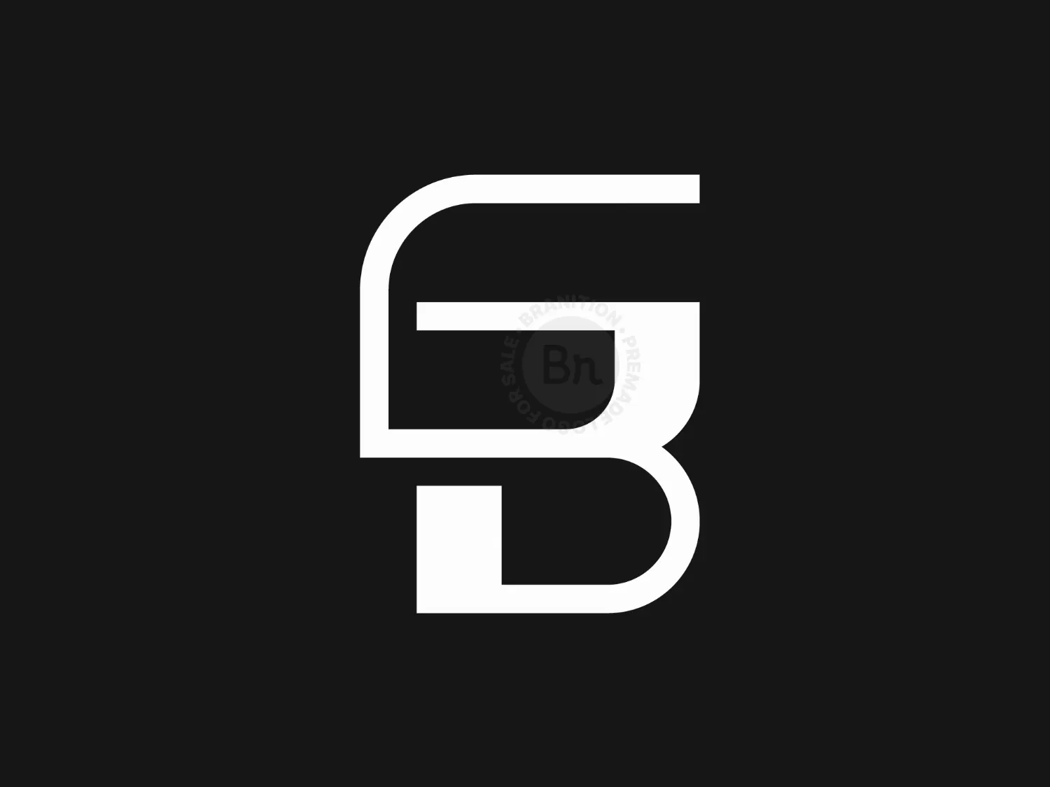Letter GB Or BG Logo