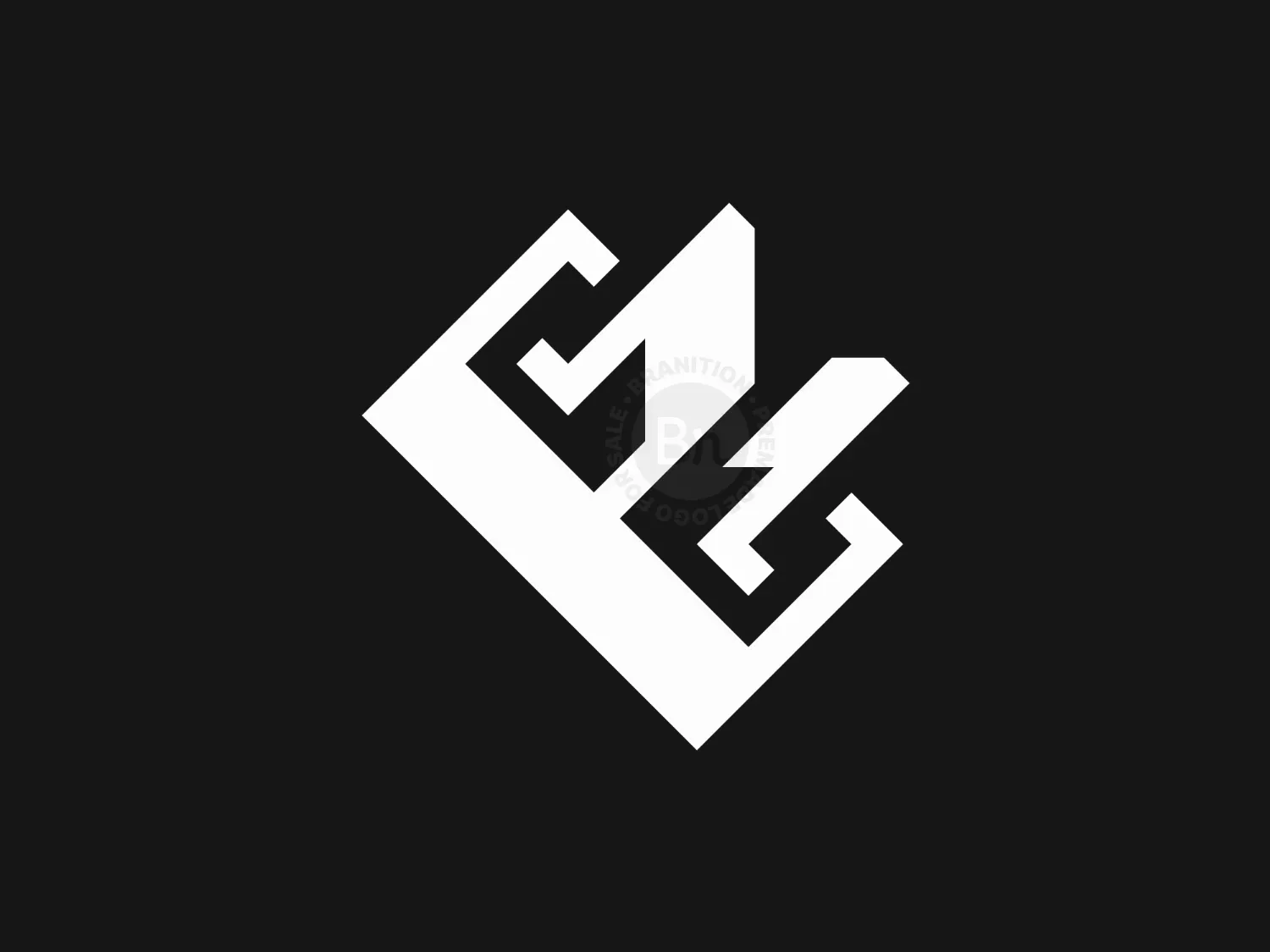 Letter EM Or ME Logo