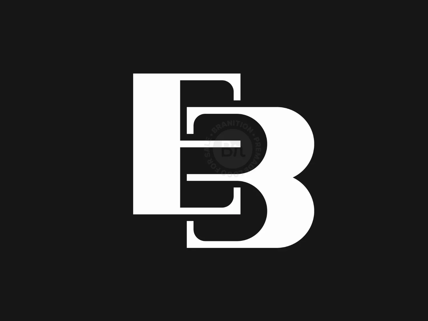 Letter EB Or BE Logo