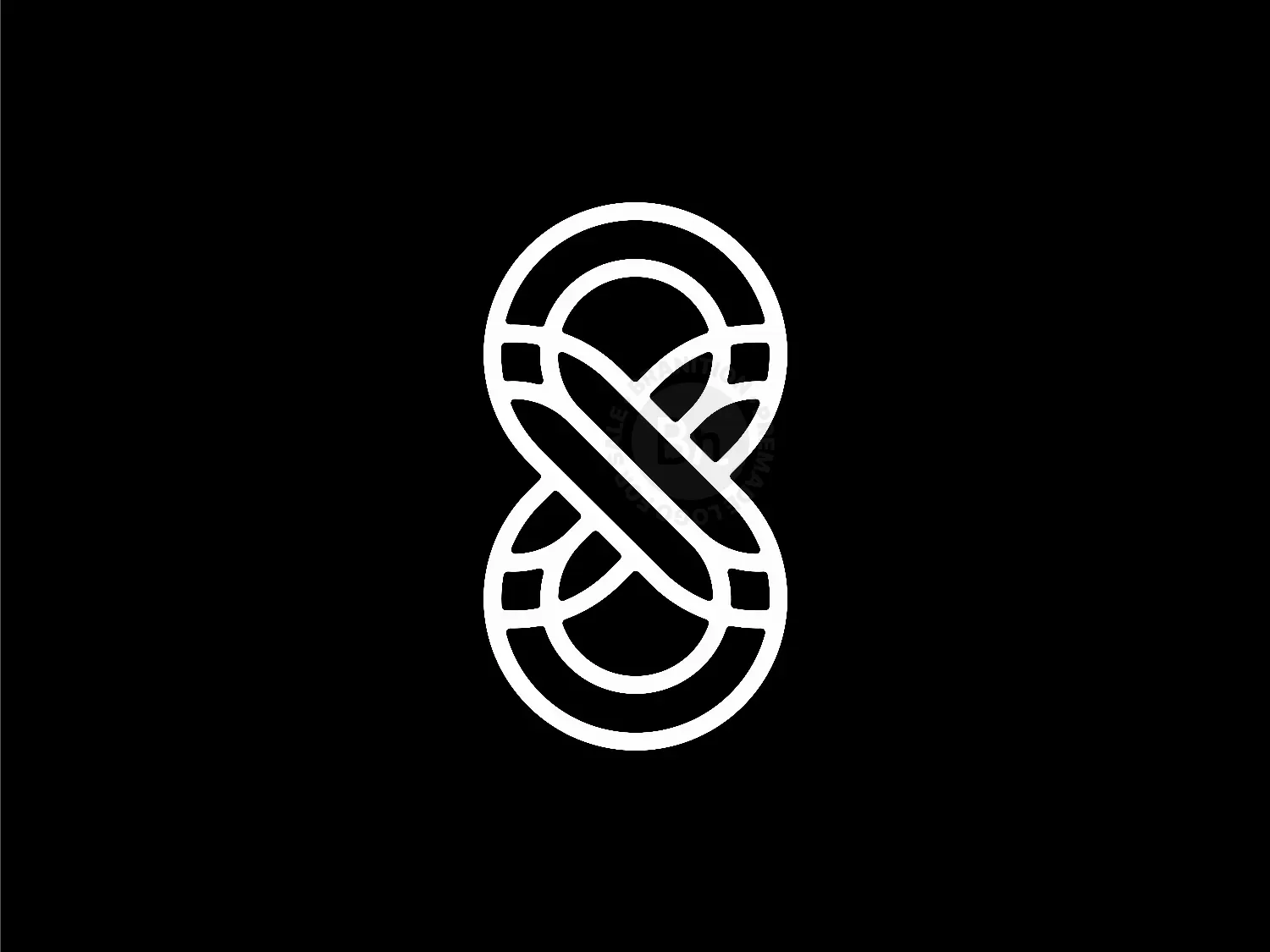 Letter X Pencil Infinity Logo