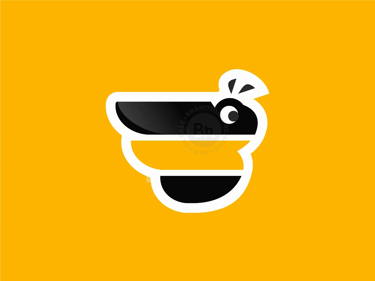 Letter B Bumble Bee Icon Logo