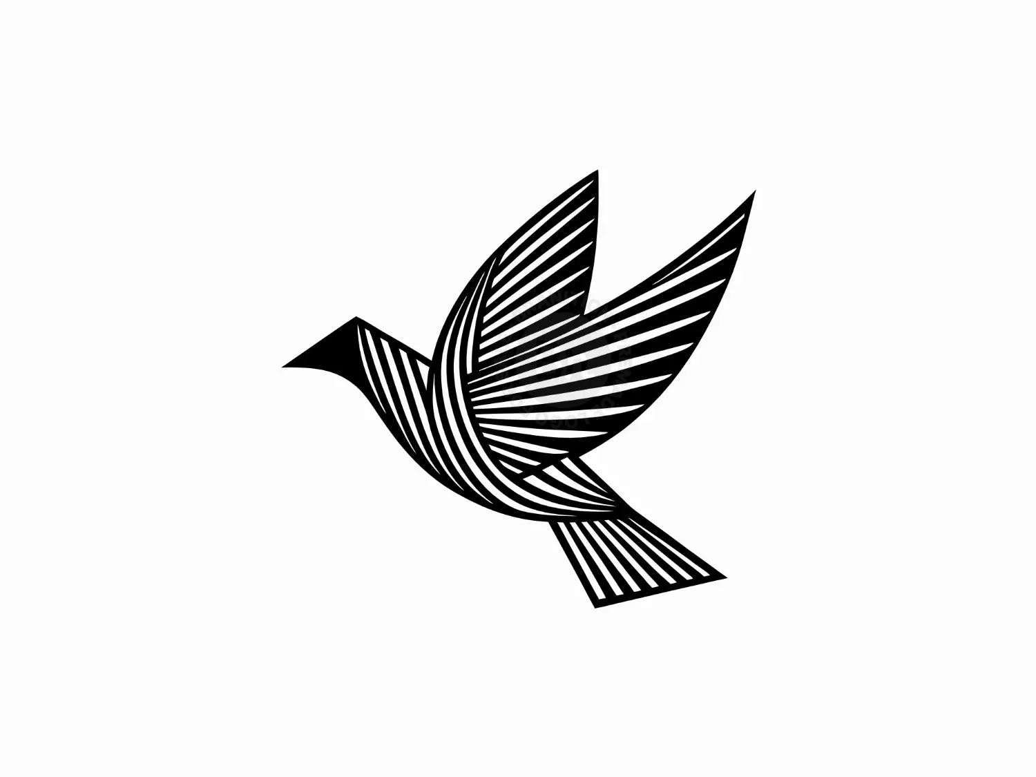 Elegant Linear Bird