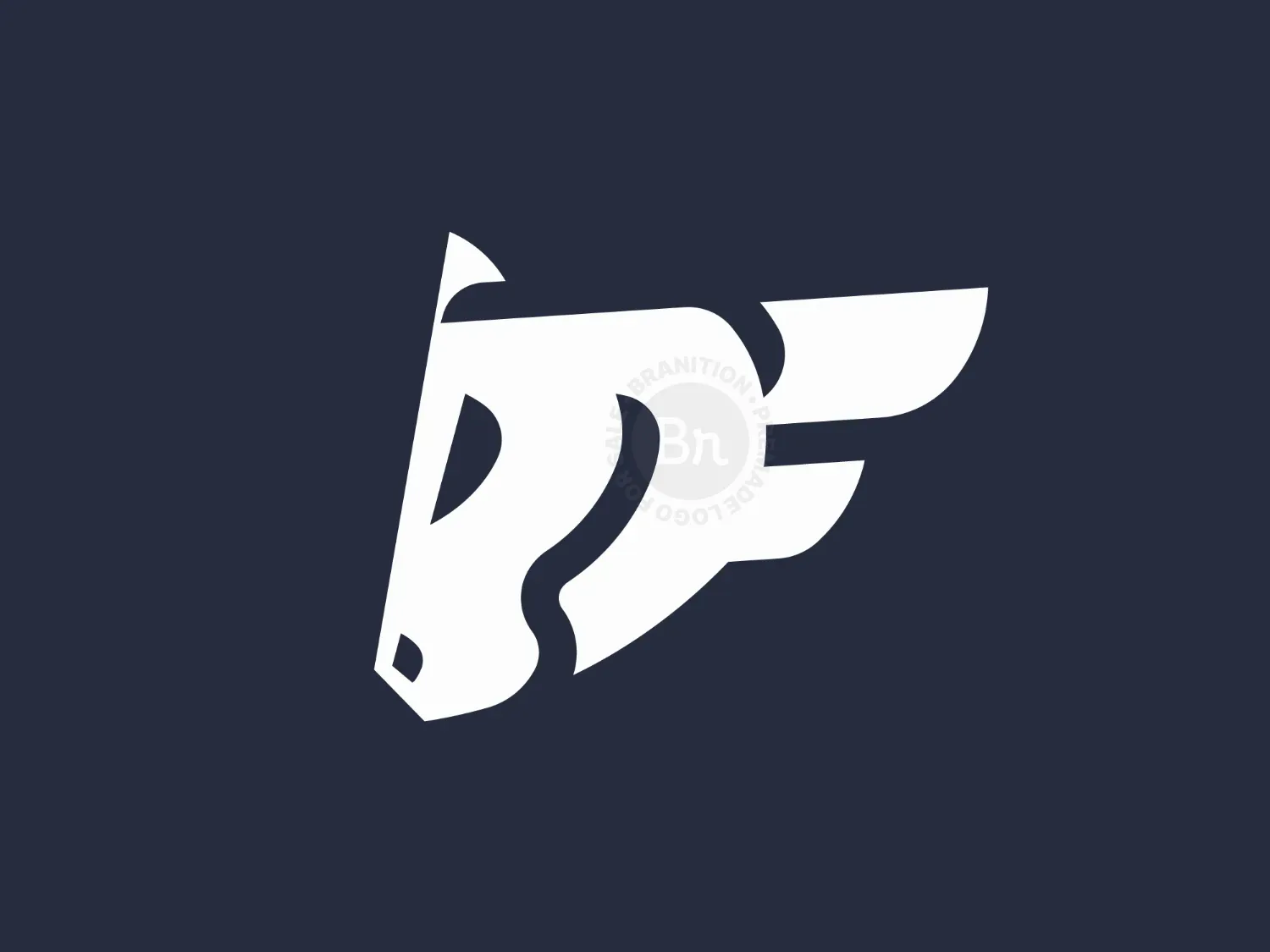 Letter D Pagasus Logo