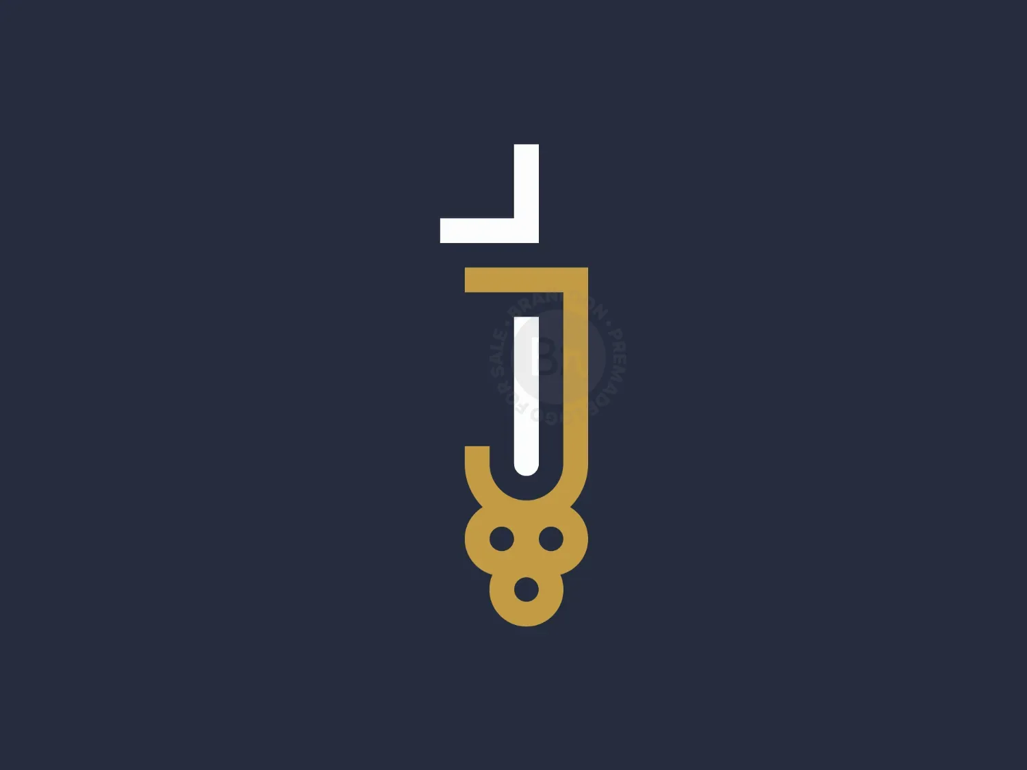 Luxury Letter J Key Logo