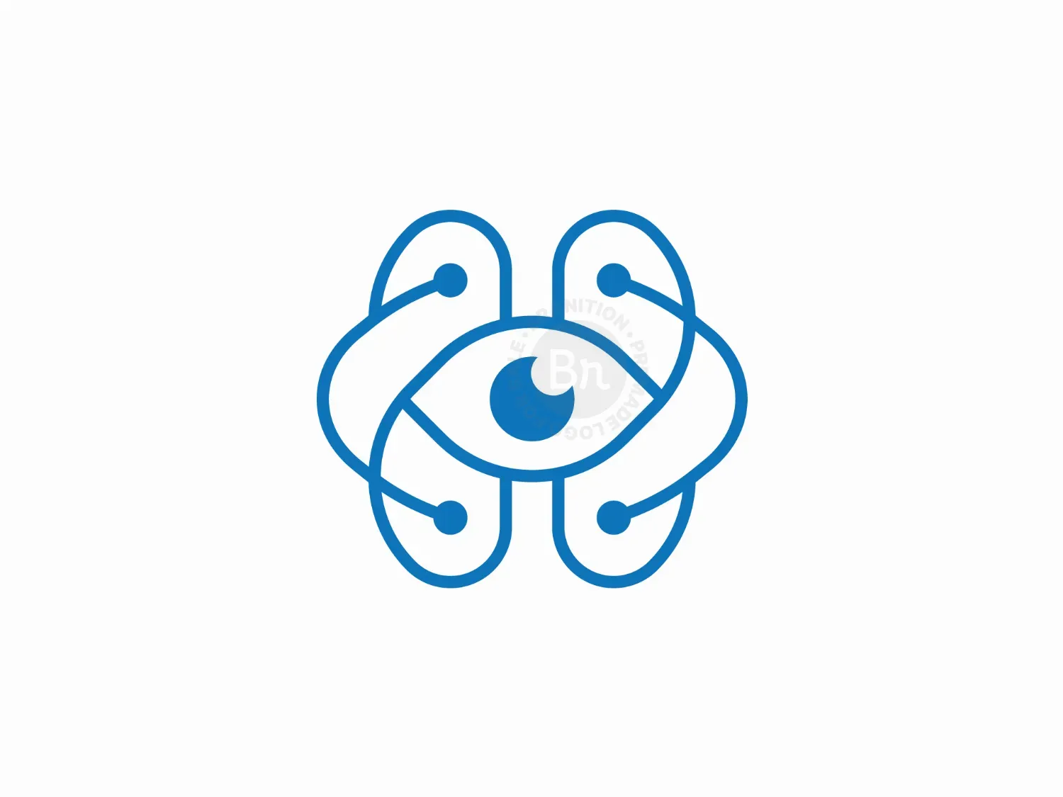 Modern Eye Brain Logo