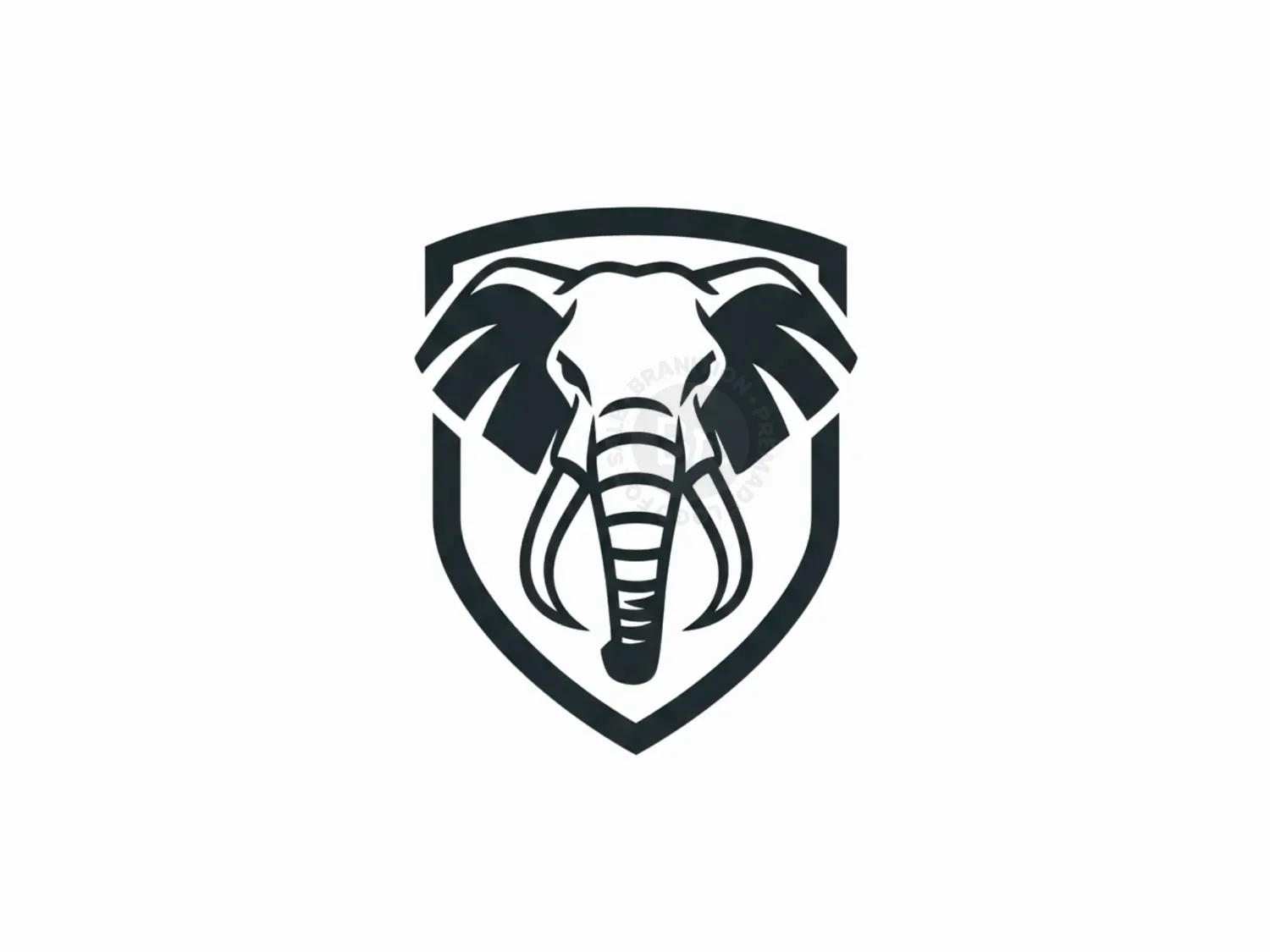 Mighty Elephant Security Shield Logo