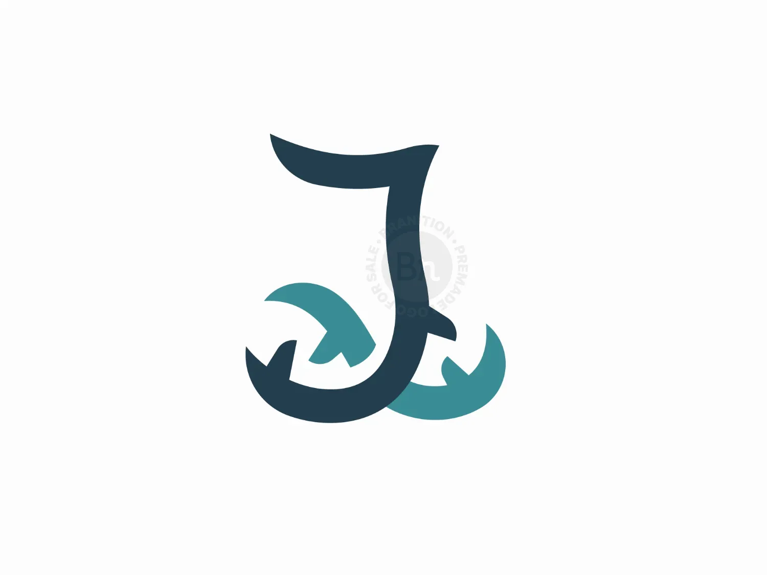 Letter J Helix DNA Logo