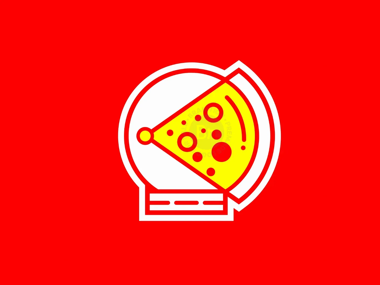 Astronaut Pizza Logo