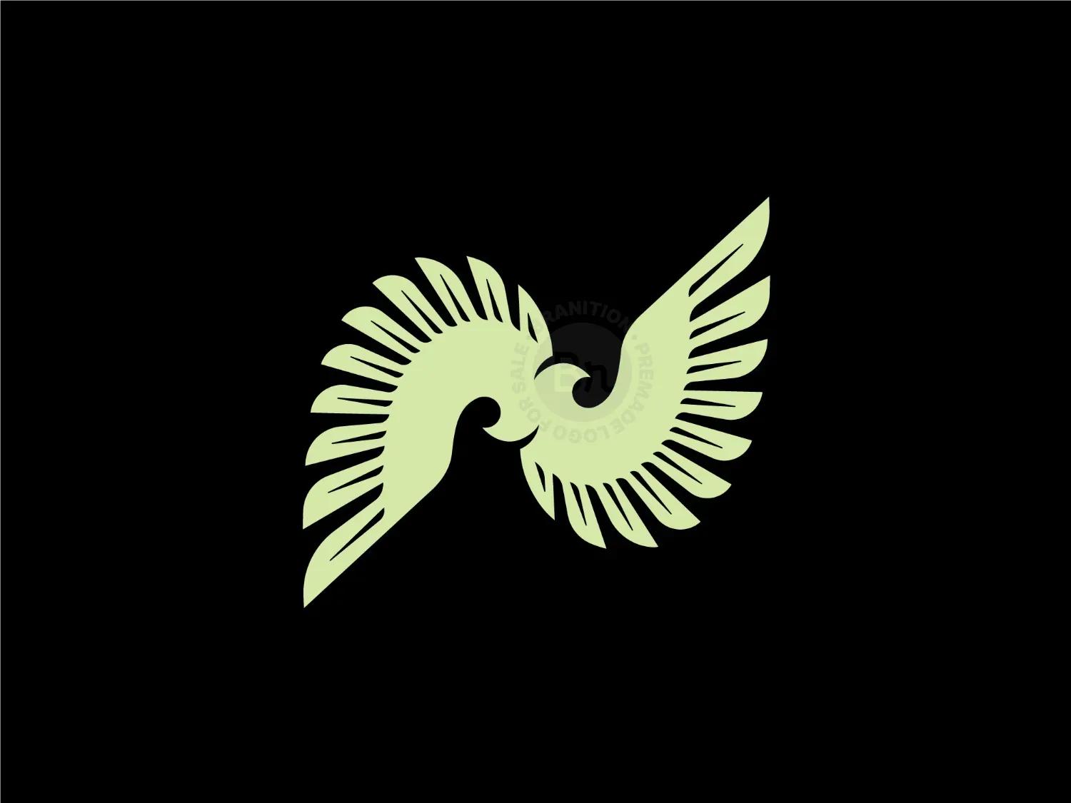 Nature Wings - Letter N Logo