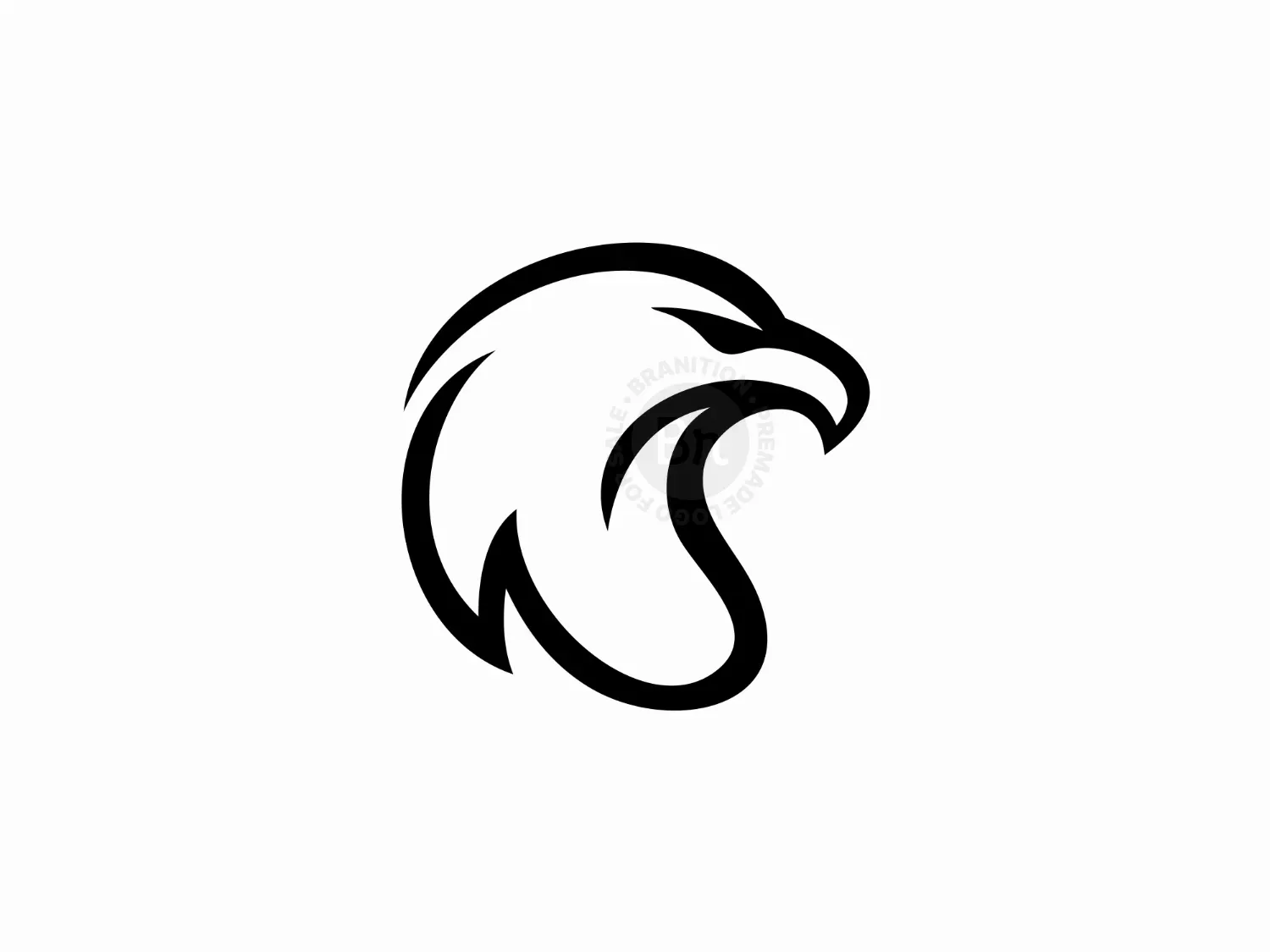 Sleek Monoline Eagle