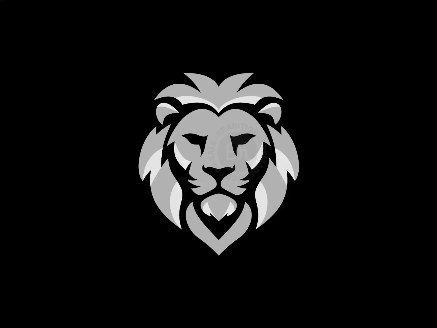 Silver Corporate Lion Logo