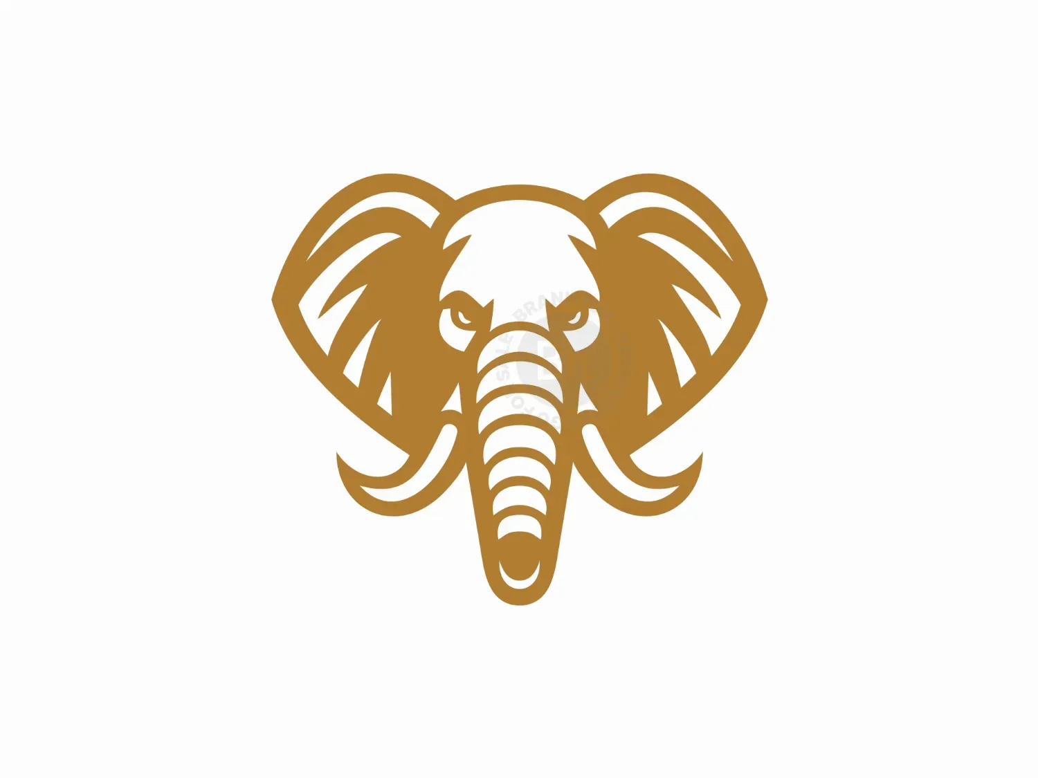 Majestic Elephant Head Logo