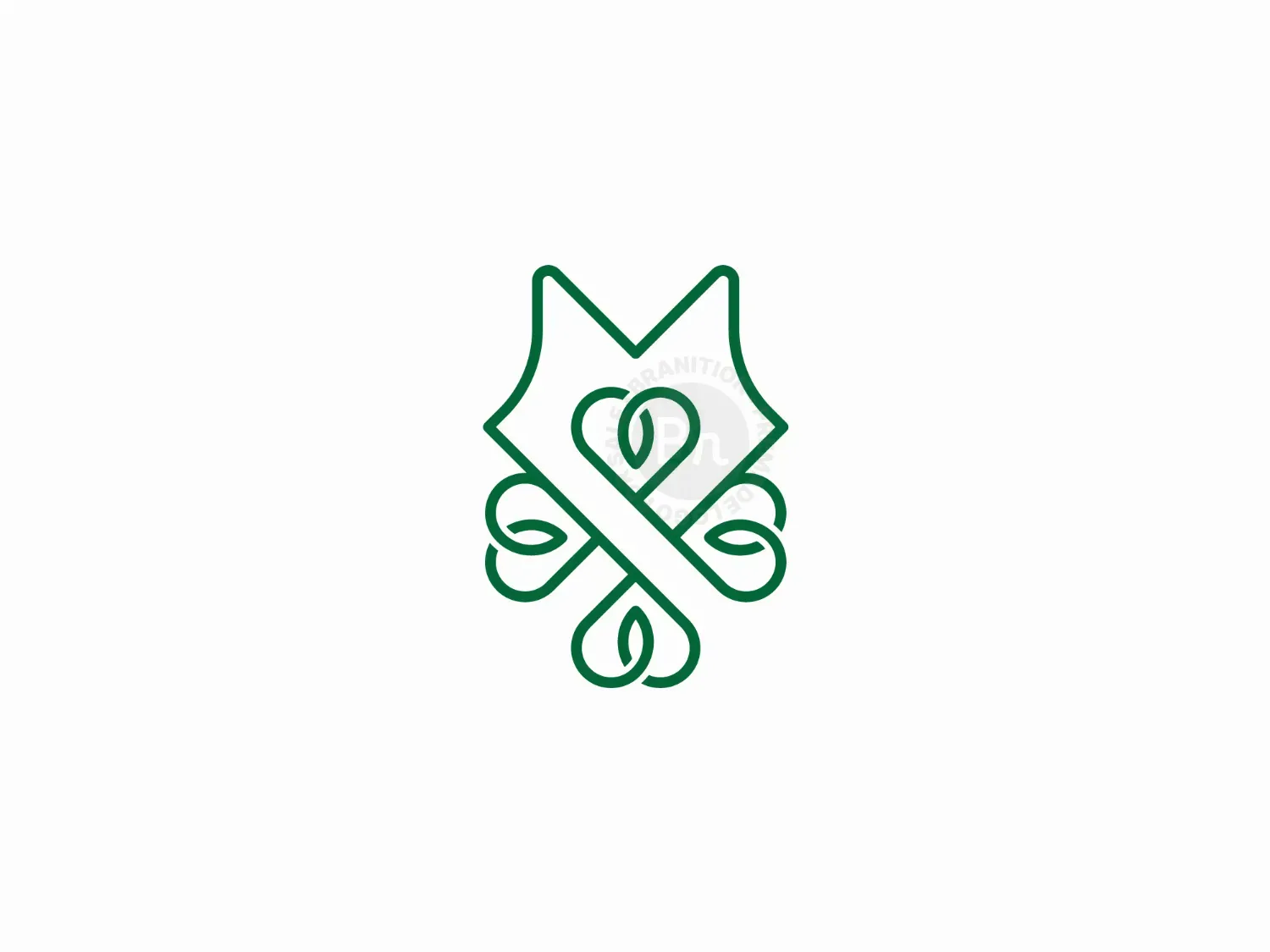 Elegant Clover Fox Logo