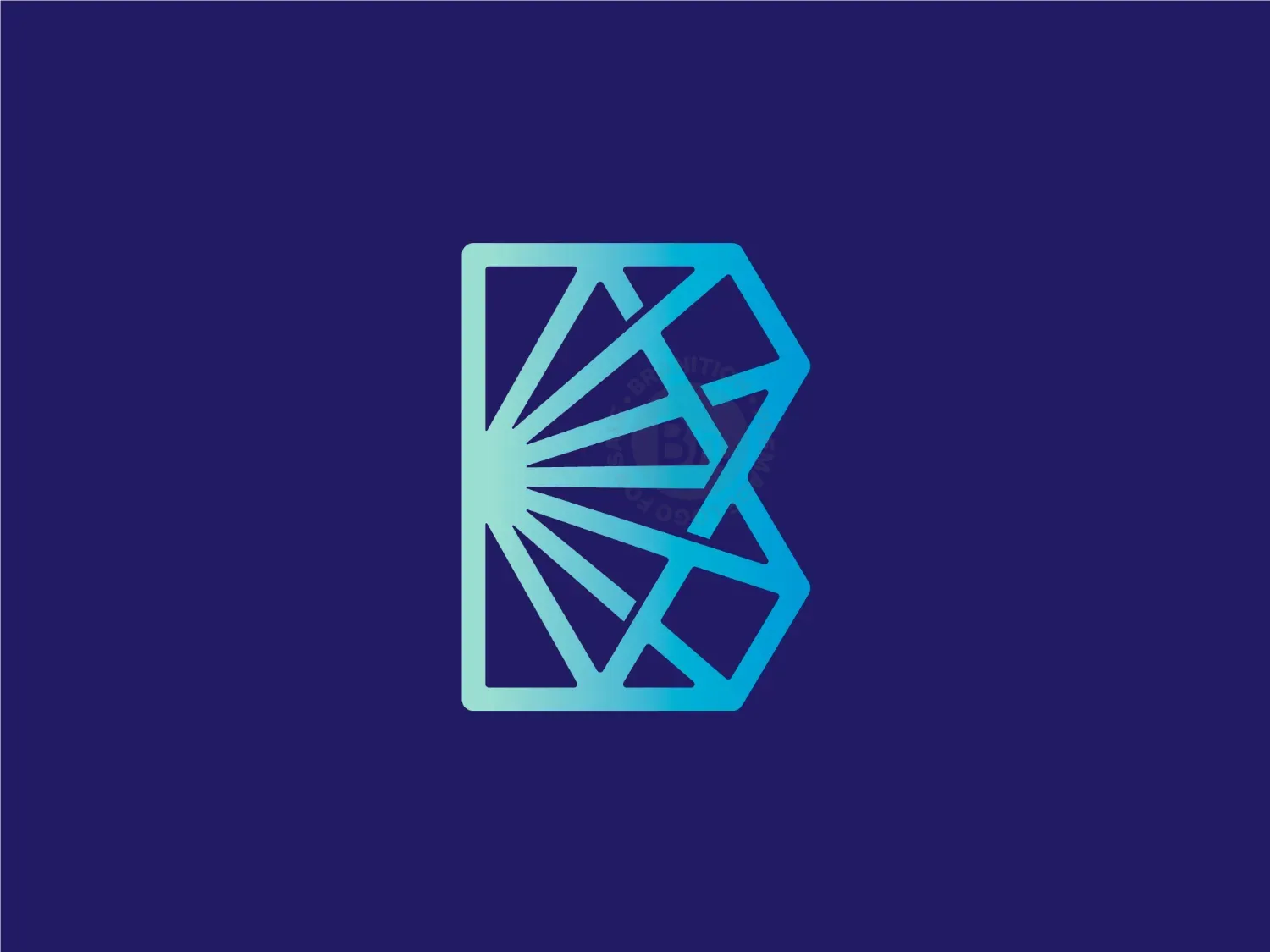 Brays Or Diamond Letter B Logo
