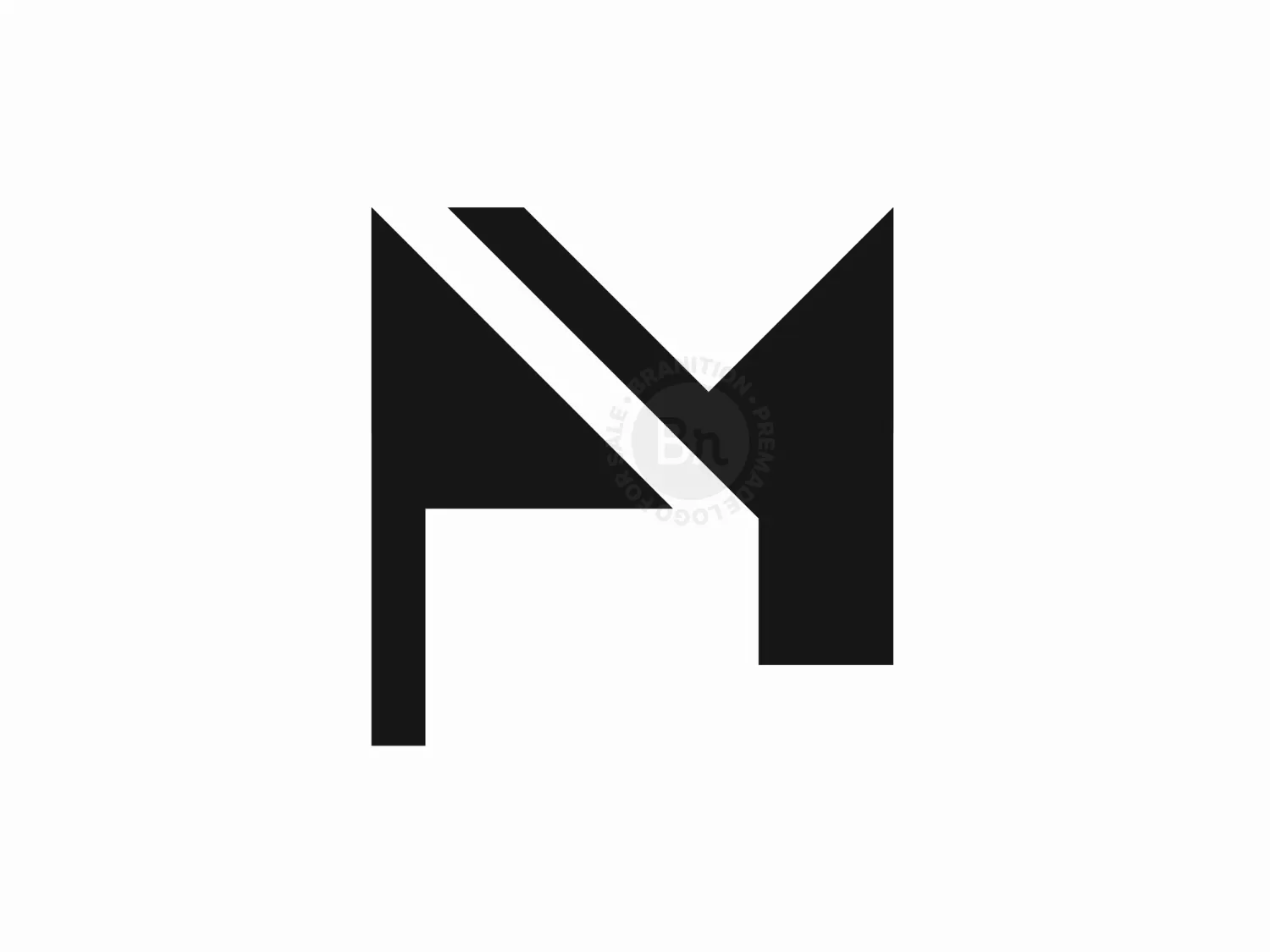 Letter M Flag Logo