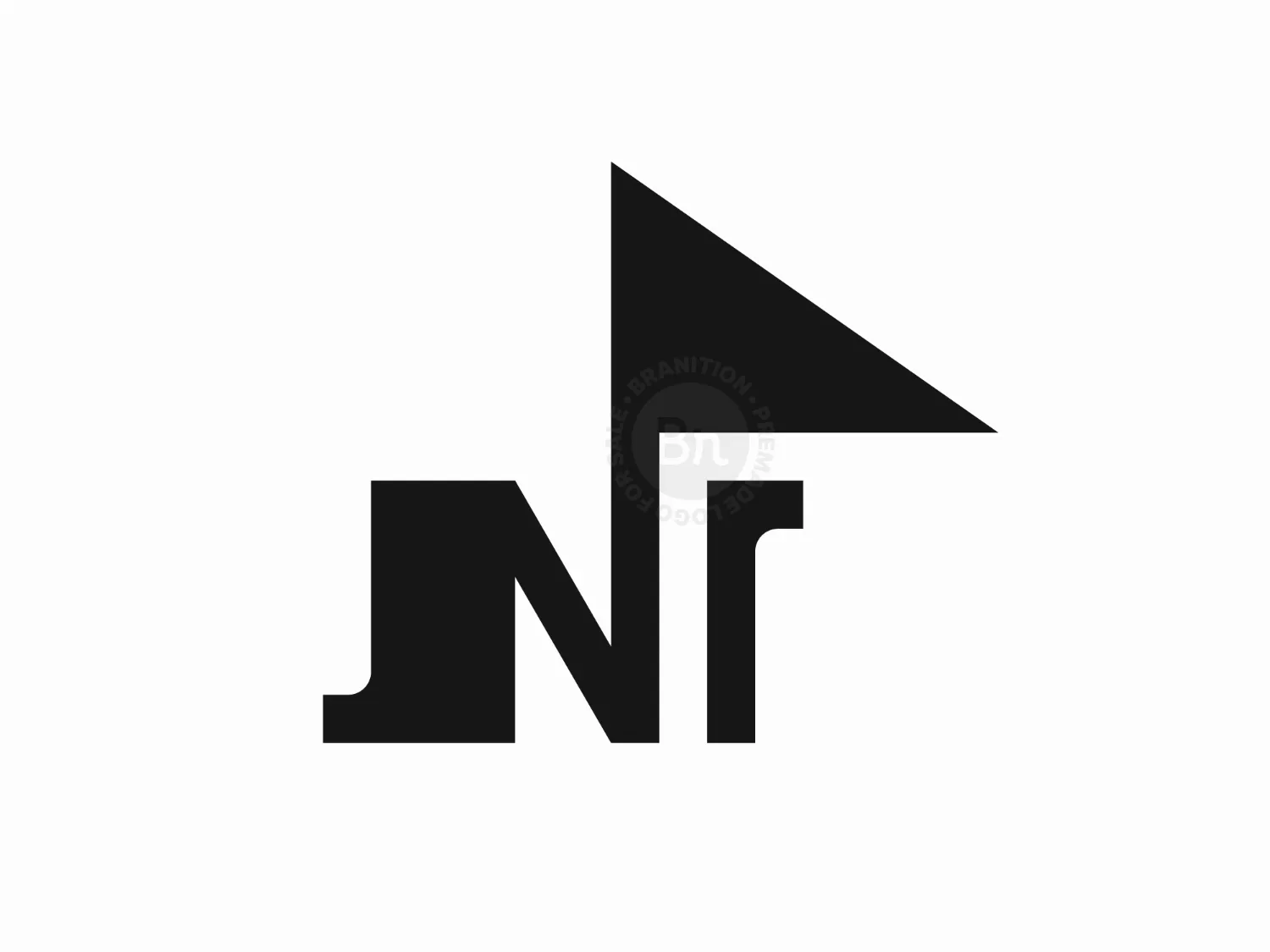 Letter N Flag Logo