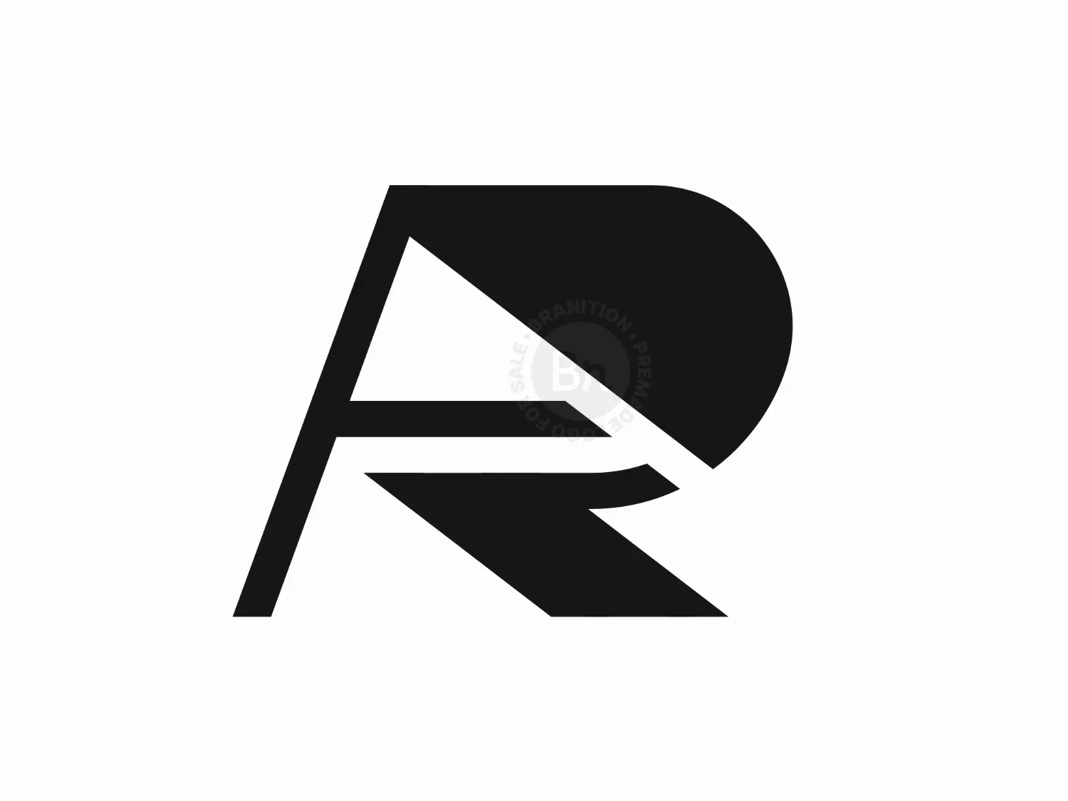 Letter R Flag Logo