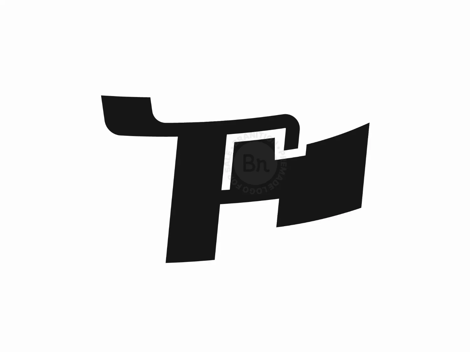 Letter T Flag Logo