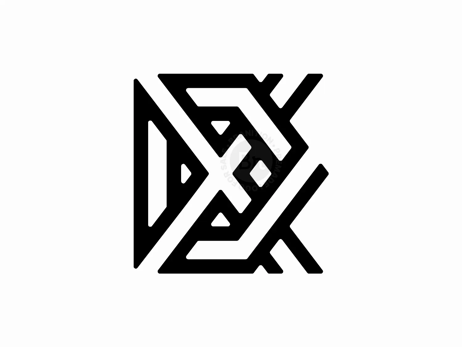Letter DX Initial XD Logo