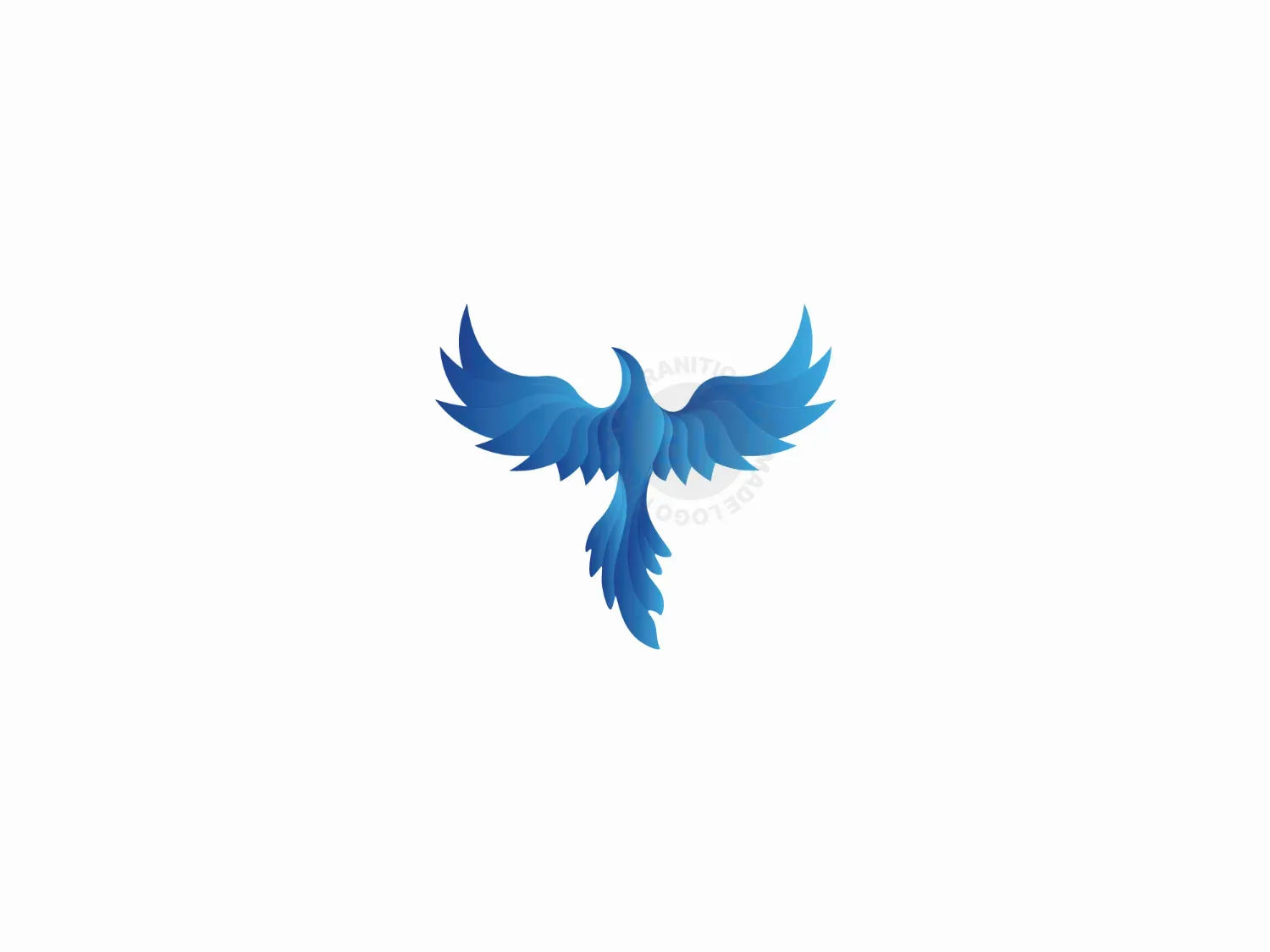 Blue Phoenix Logo Bird Logo Creative Logo For Sale