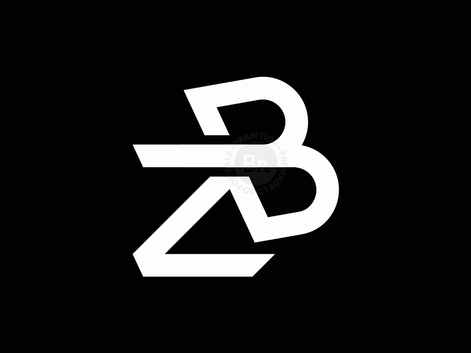 Elegant BZ ZB Letter Mark Logo