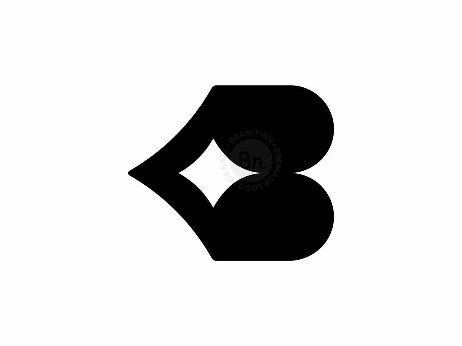 Minimalist B Logo Design // For Sale