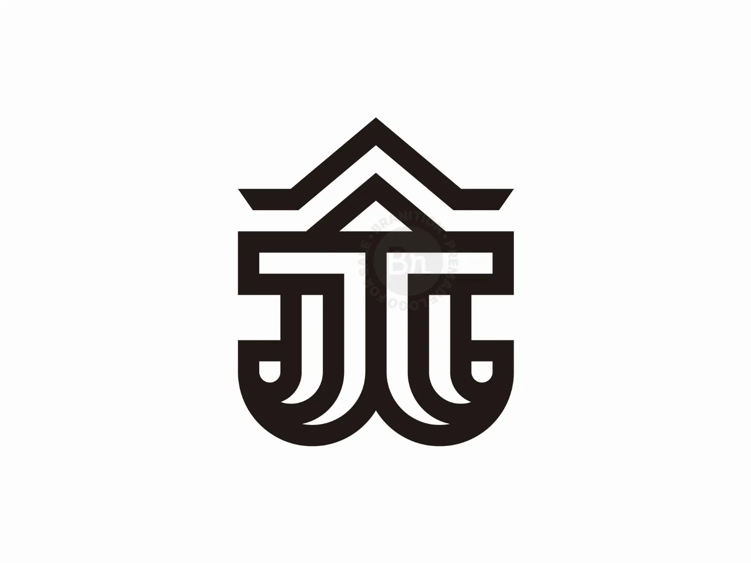 JJ Arrow Letter Mark Logo