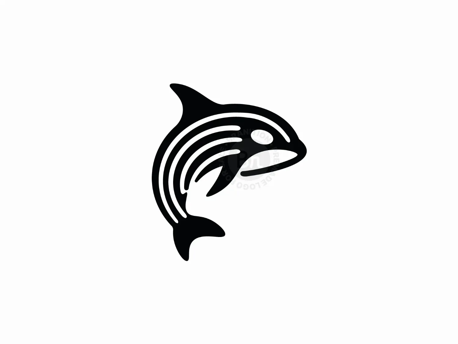 Minimalist Dolphin Logo
