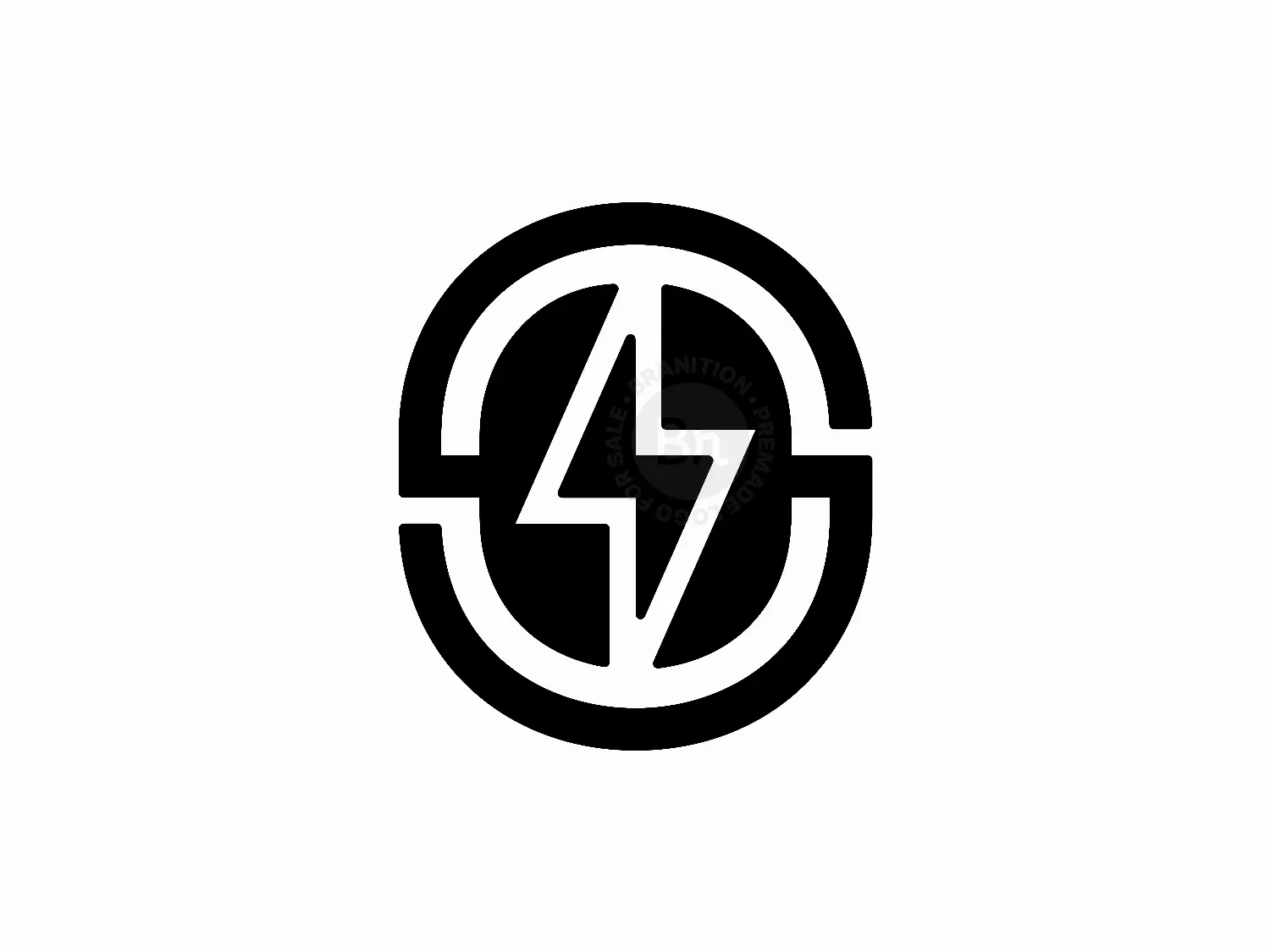 Letter S Thunder Power Lightning Bolt Logo