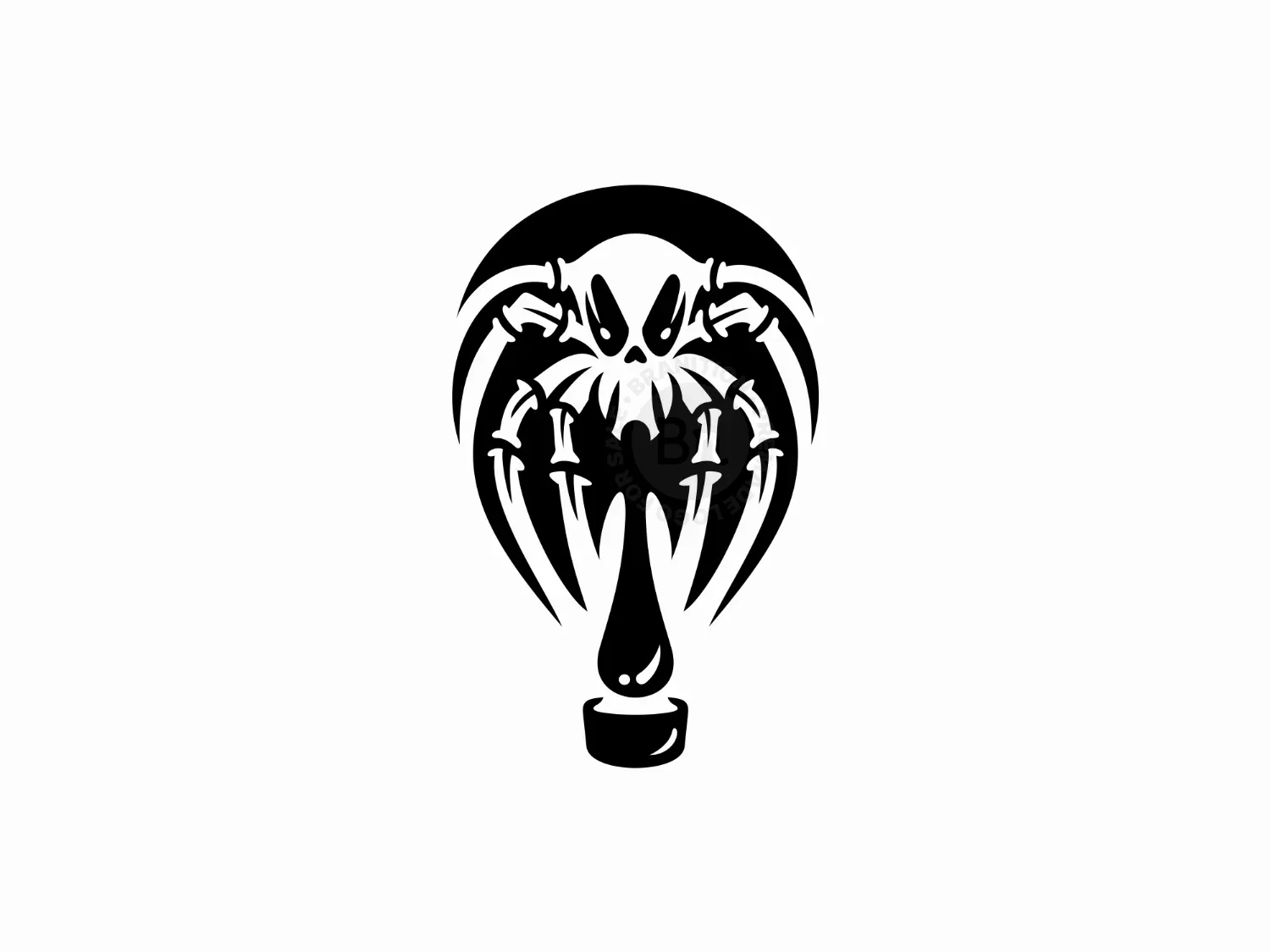 Spider Air Balloon Skull Logo