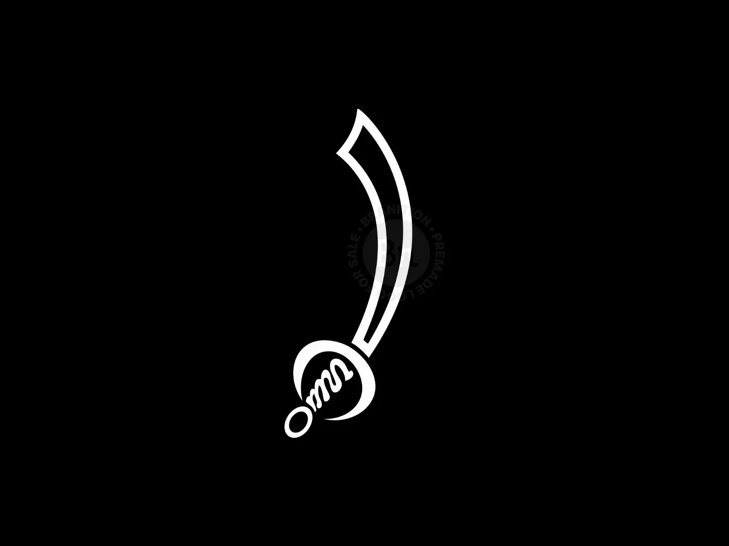 Strong Brand Mark Sword Emblem Logo