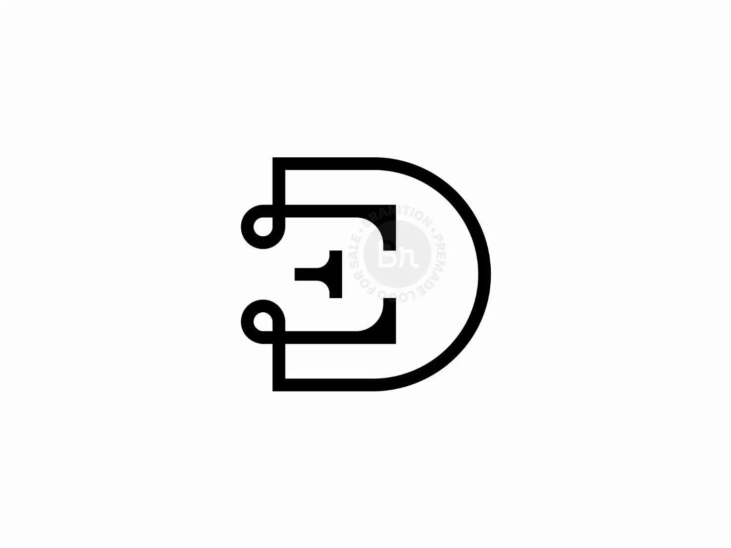 Modern De Or Ed Monogram