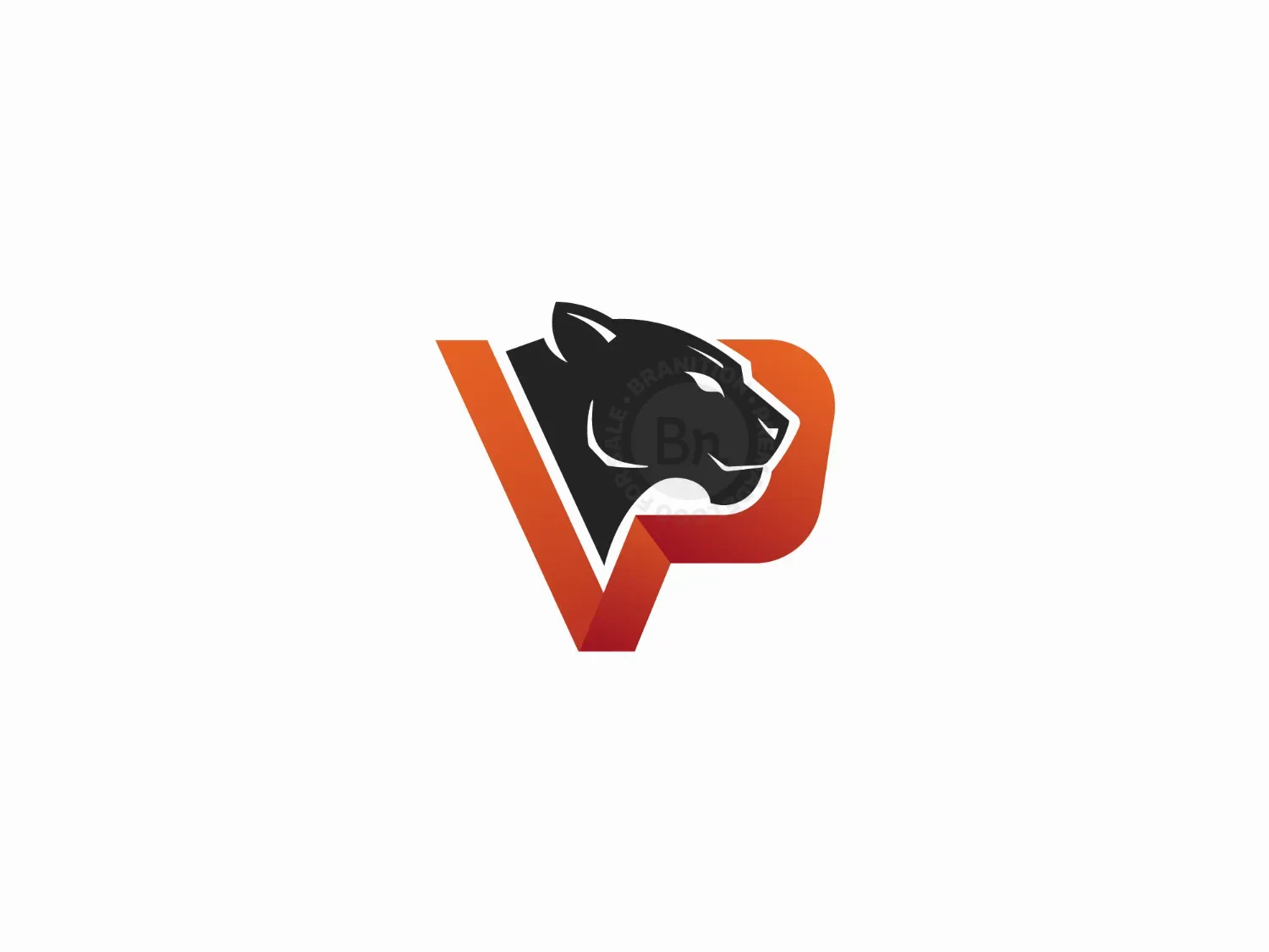 Letter Mark P Panther Logo Or VP Panther Power Logo