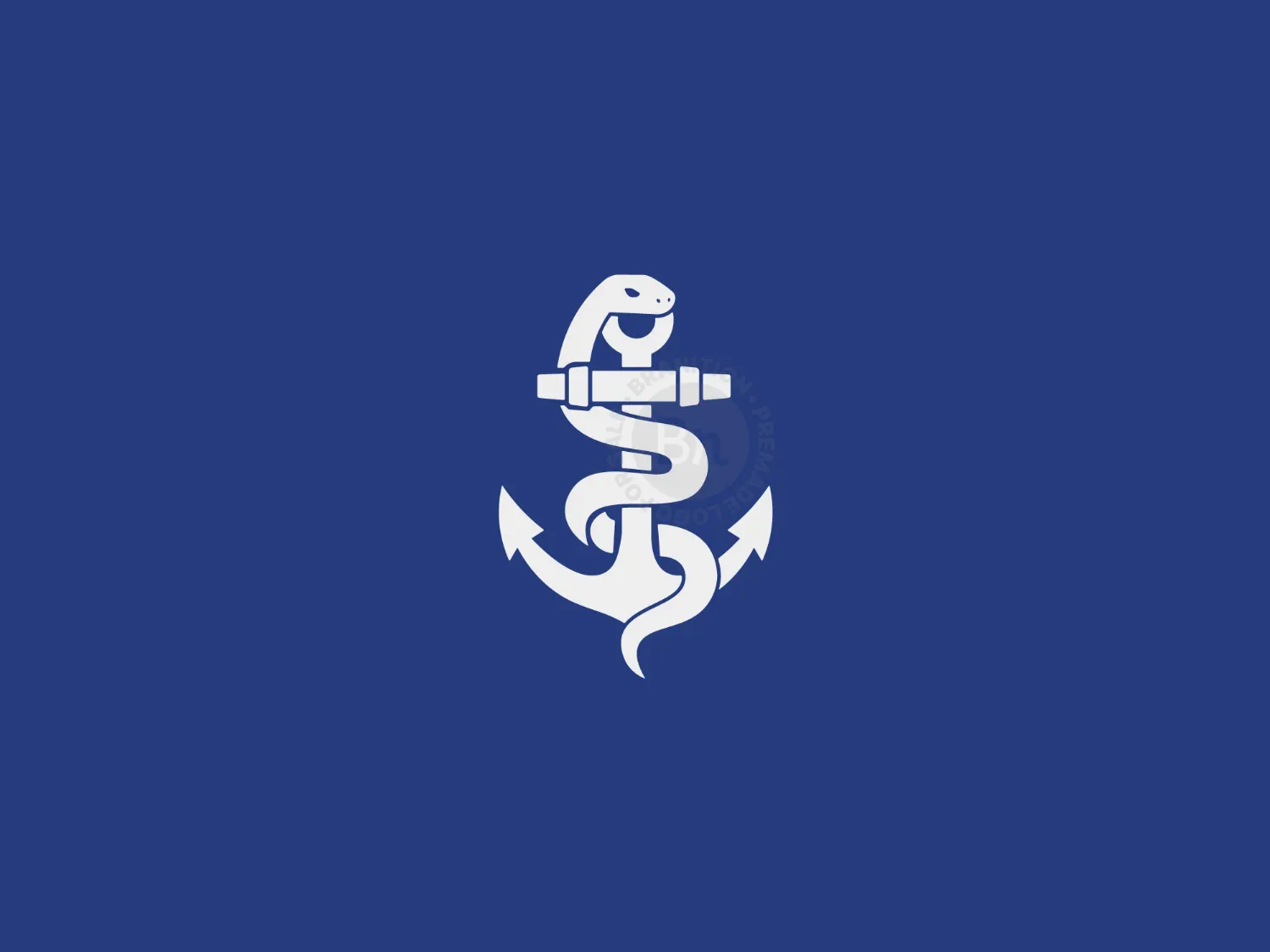 Anchor Snake Strength Logo