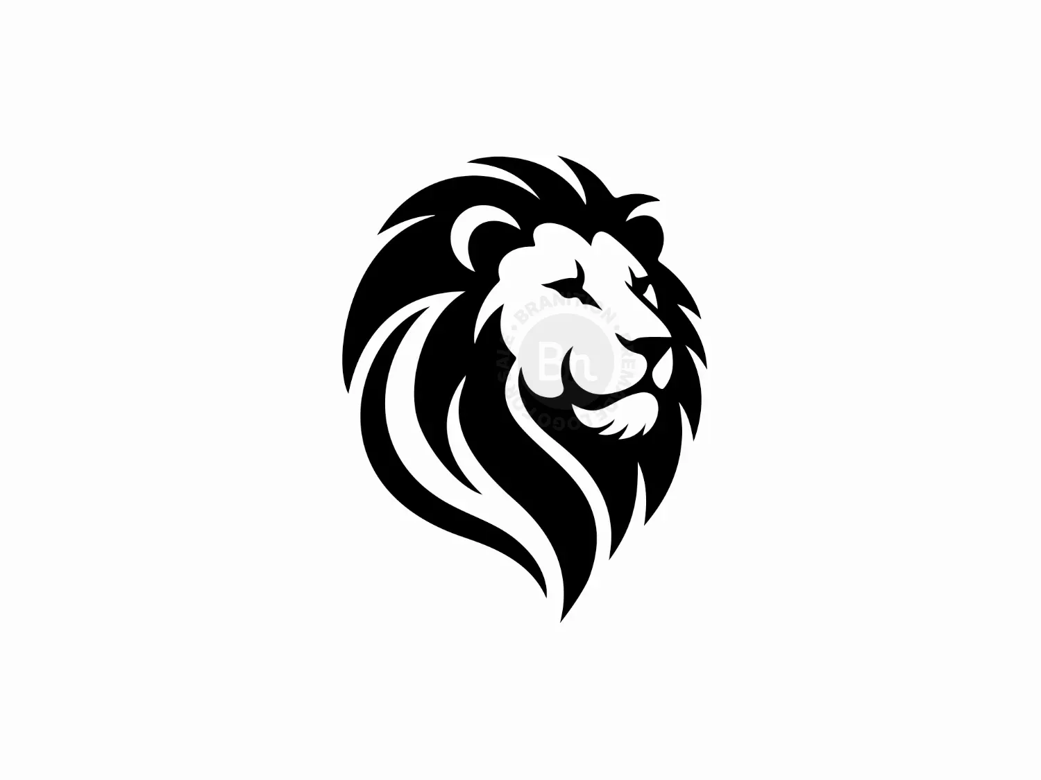 Premium Animal Brand Icon Majestic Lion Head Logo